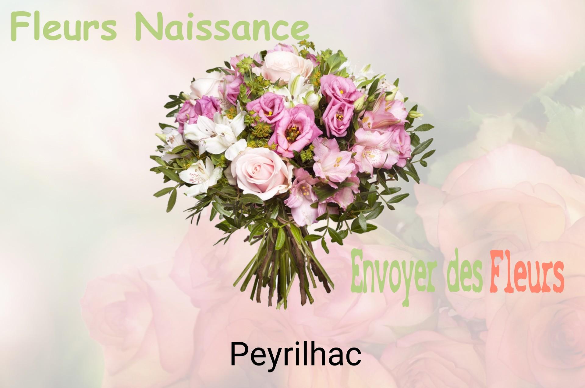Bouquet de fleurs de naissance livré à Peyrilhac